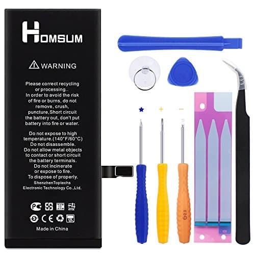 HOMSUM battery with flex cable for iPhone 7 PLUS with Complete Repair Tools Kit+Instructions [365 DAYS Warranty]