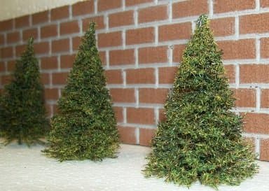 Dechant's Railroad Express Pine Trees for Craft Projects & Model Railroads - 20 Pack
