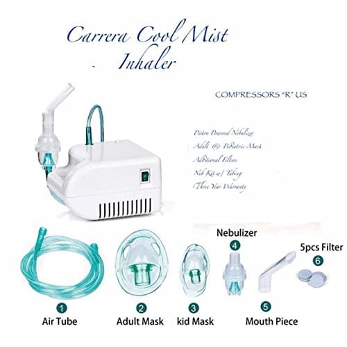 Compact Vaporizer Compressor with Full Mask Kit &amp; Pediatric Mask Kit