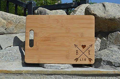 Arrow Personalized Cutting Board, Wedding Gift, Laser engraved cutting board ,Wedding Gift for couple, Kitchen decor