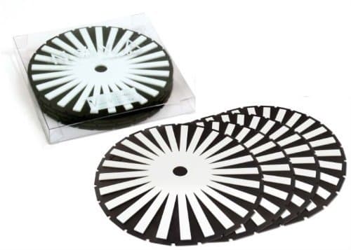 Silicone Solutions 8-Piece Set Nova Silicone Good Grip Drink Coasters (WHITE)