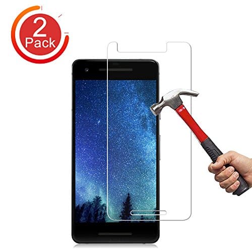 [2-Pack] Google Pixel 2 Screen Protector,Auideas [Tempered Glass] Screen Protector with [9H Hardness] [Crystal Clear][Full Screen Coverage][Easy Bubble-Free Installation]