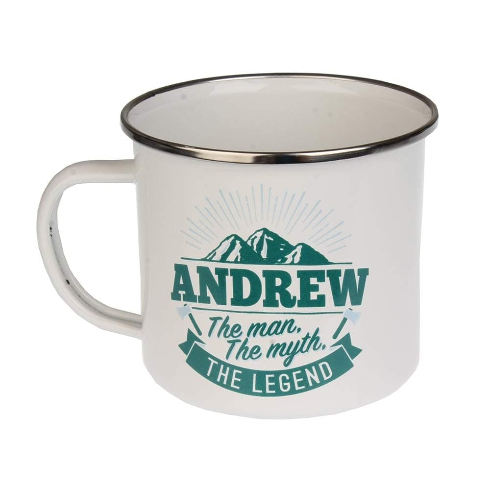 Enamel Personalised Name Mug (Andrew)