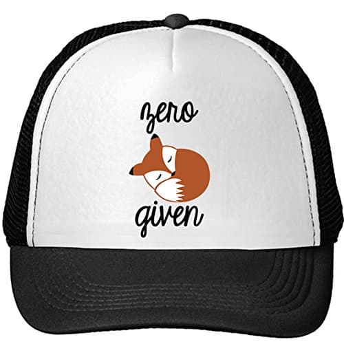 Kimfit Unisex Zero Fox Given Trucker Hats (One Size, Black)