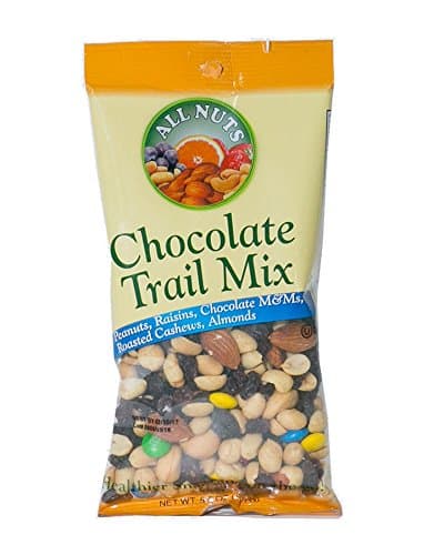 All Nuts 1 Pack Trail Mix Salted Nuts with M&amp;M Chocoloate Milk Candy 5.5oz Bag