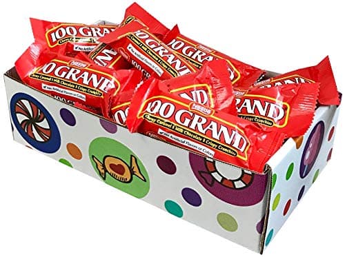 100 Grand Candy Fun Size Bars, 0.6oz (Pack of 20) By CandyLab