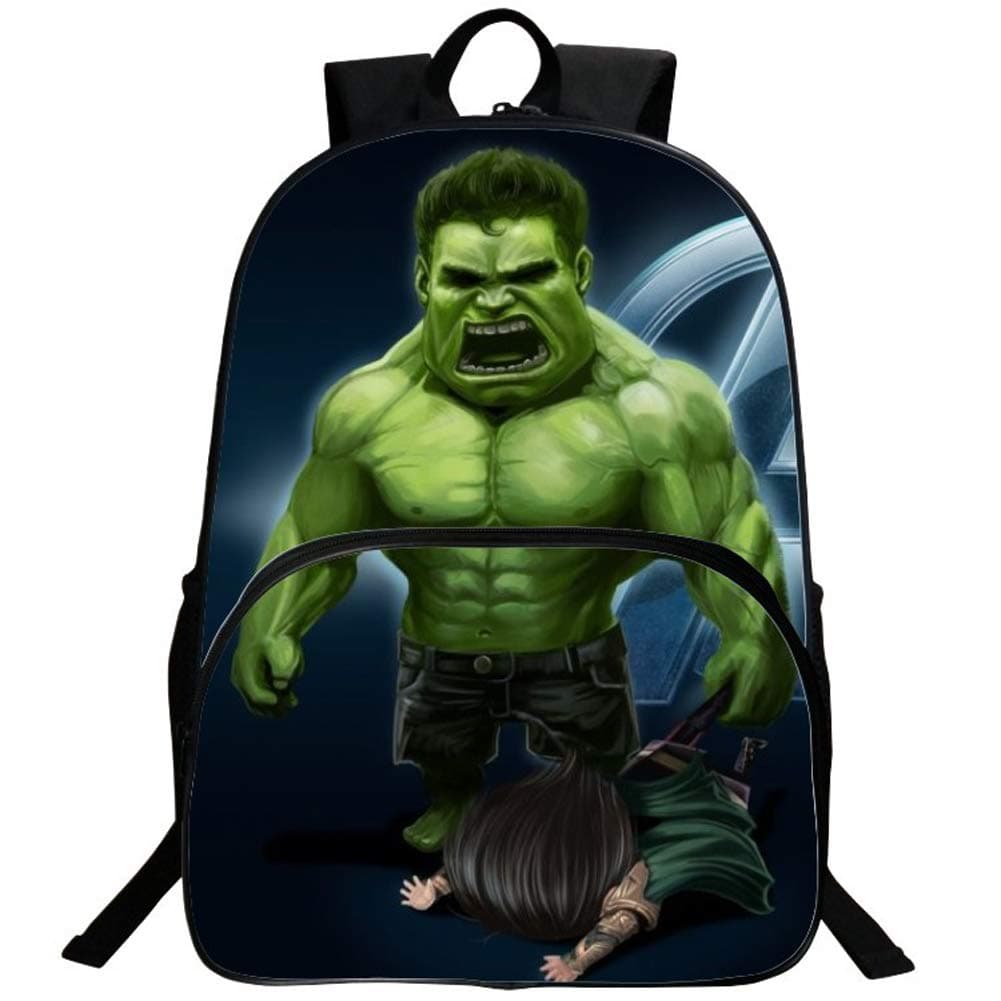 Hulk backpack,3D Super Hero School Backpack Boys Book Bag