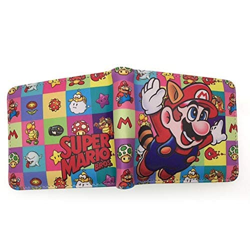 ASLNSONG Super Mario Fold Wallet