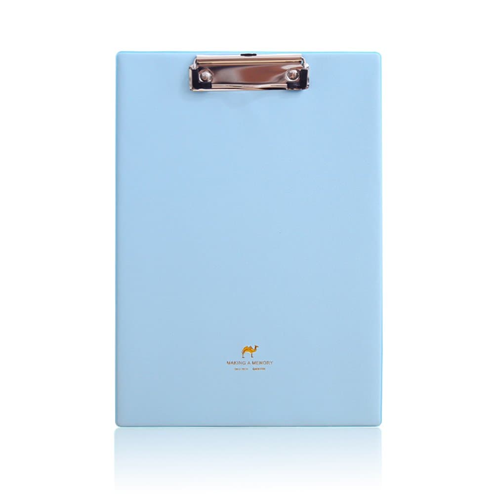 Jia Hu A4 Leather File Writing Clipboard Folder Document Holder Girls Student Office Gift Blue