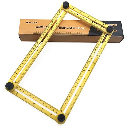 CosyVie Angle/Angleizer Template Tool Multi Angle Ruler for Handymen, Builders, Craftsmen (Yellow)
