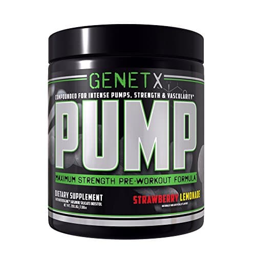 GenetX #1 Nitric oxide Pre workout. Two stage caffeine release, Creatine Free, Strawberry Lemonade, 30 servings