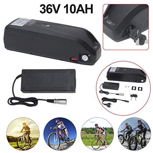 Chriskopher 36V 10AH Durable Replacement Lithium Battery Li-ion Battery S039-3 For Electric Bicycle E-Bike Bicycles Mountain Bikes EU Plug