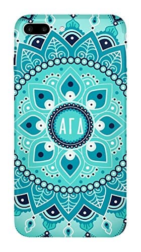 Alpha Gamma Delta (AGD) Circle Pattern iPhone 7 Plus Case | Lighweight Decorative iPhone 7+ Plus Case with Glossy Finish (iPhone 7 Plus)