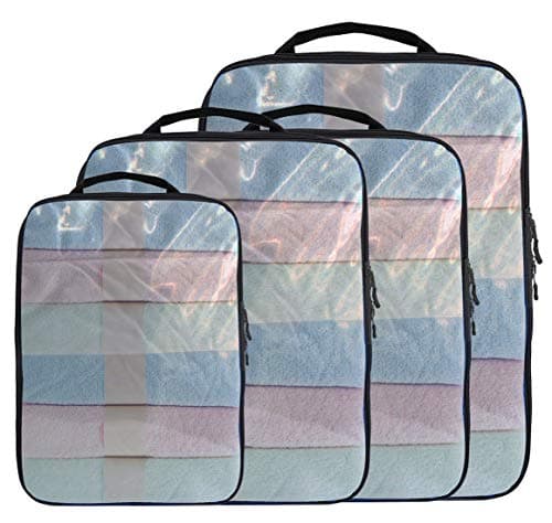 Magictodoor Dual Sided Compression Packing Cubes Double the Stroage & Save More Space
