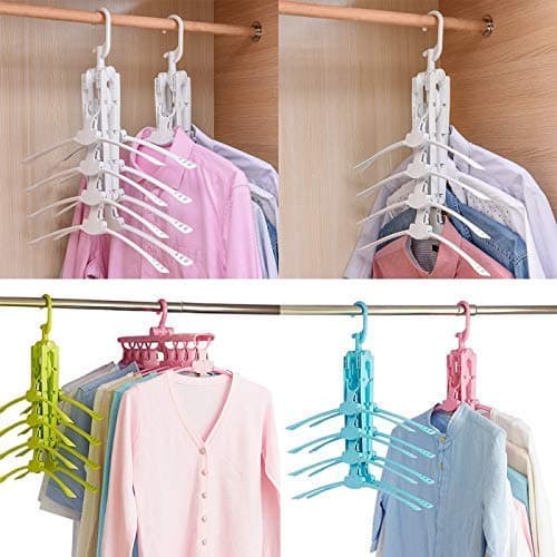 Kriya 8-in-1 Multi-Function Collapsible Folding Clothes Magic Wardrobe Space Saving Organizer Hanger Folding Laundry Hanger Heavy Duty x Frame Drying Rack