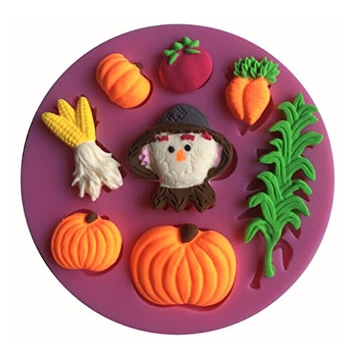 FLYMOR 3D Cake Mold Farmer And His Crops Silicone Tools Baking Tools,Pink