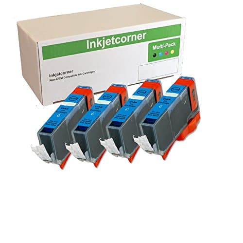 Inkjetcorner Compatible Ink Cartridges Replacement for CLI-226 for use with iX6520 MG5120 MG5220 MG5320 MX882 MX892 (Cyan, 4-Pack)