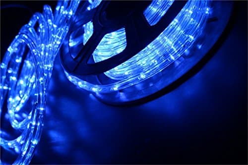 NOVEL HOME TECH 110V 2-Wire Waterproof LED Rope Light Kit for Background Lighting,Decorative Lighting,Outdoor Decorative Lighting,Christmas Lighting,Trees,Bridges,Eaves (26FT/8M, Blue)