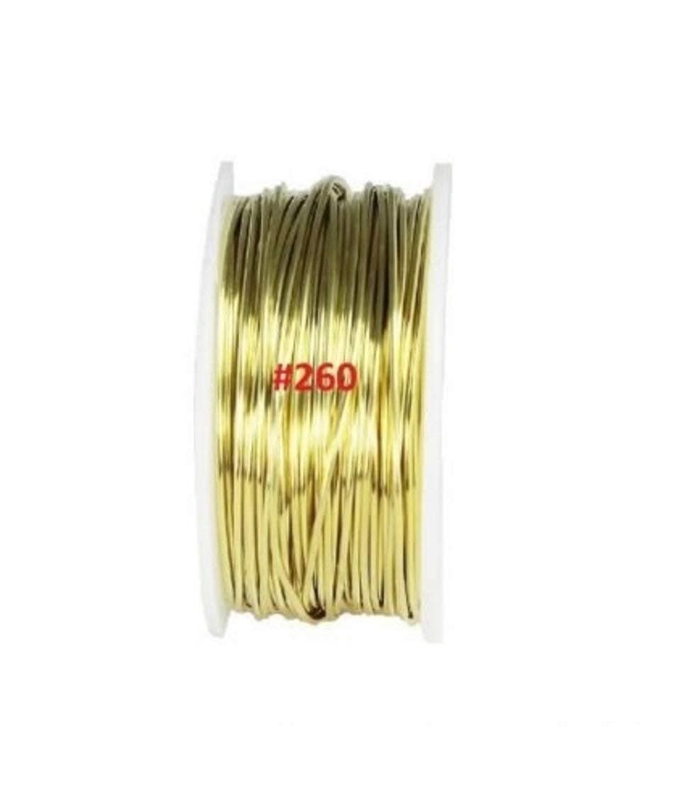 26 Ga Solid Brass Wire 1/4 325 Ft. Spool (Soft) Made in USA