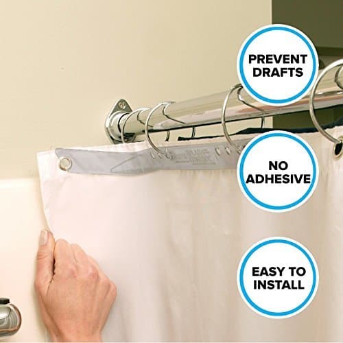 (Ship from USA) Shower Splash Guards (2 Per Pack) in Clear by SlipX Solutions *JPOU842H5ET11286 by Usongs Trading INC