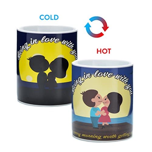 Love under Moonlight Shadows Heat Transforming Mug
