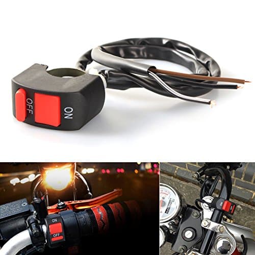 LEDUR Switch on off Motorcycle 7 / 8 Inch Universal Handlebar Mounting Switch for Headlight Fog Daytime Running Light