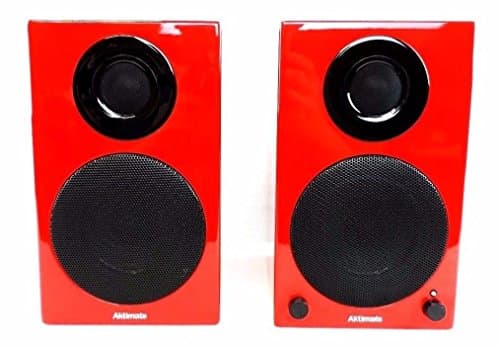 Aktimate Micro Red 2-way Active Speaker System with iPod Dock