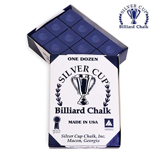 SILVER CUP Billiard CHALK - ONE DOZEN (Purple)