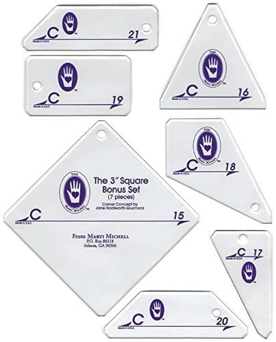 Perfect Patchwork Template Set C, Bonus Complement Set, Package of Seven by Perfect Patchwork