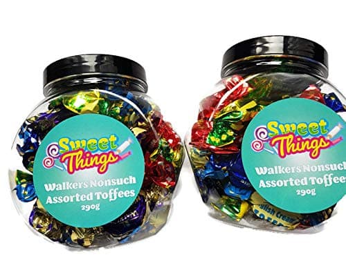 Toffee & Eclairs Walkers Assortment Gift Jar 2 Jar Bundle