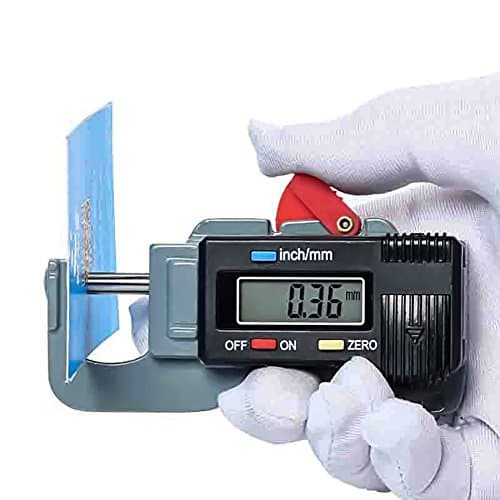 1/3/5PCS Portable Precise Digital Thickness Gauge Meter Tester Micrometer 0 to 12.7m Caliper (5PCS)
