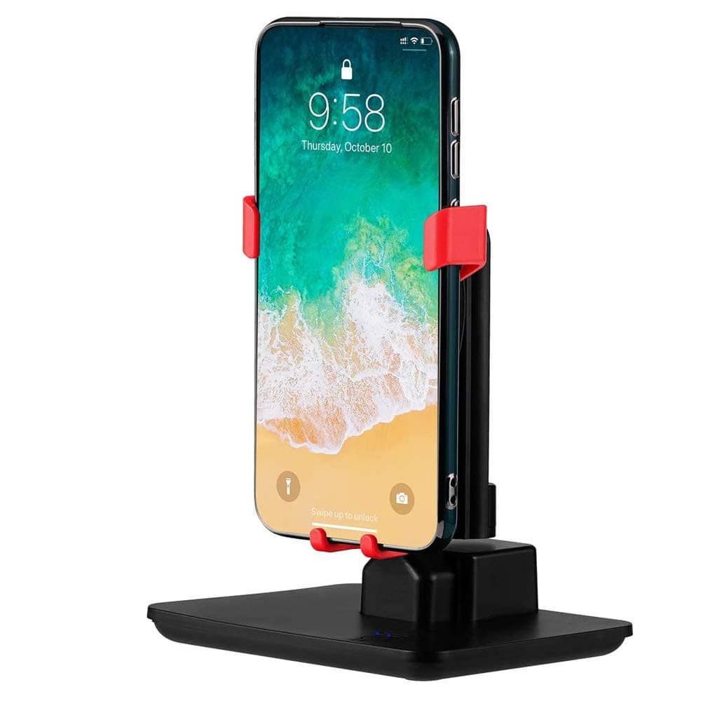 Mobile Phone Holder Shake Wiggle Device Phone Swing Automatic Shake Motion Brush Step with USB Cable Automatic Swing Motion for Mobile Phone WeChat Run Step Count Program (Black)