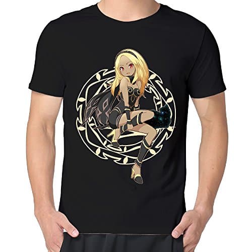 Gravity Rush Gravity Daze Kitten Screen Print Graphic Man Short Sleeve Vintage Crew Neck T-shirts