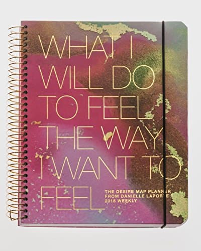 The Desire Map Planner from Danielle LaPorte 2018 Weekly (Pinks & Gold)