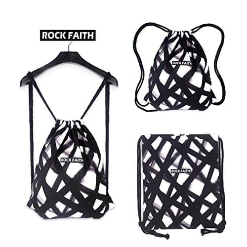 Drawstring Backpack Foldable Cinch Sack Basic Sackpack Gym Tote Dance Bag for Swimming Shopping Sports Women Men Boys Girls