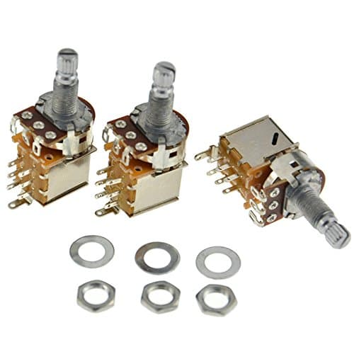 3 x B250K Push Pull Potentionmeter Volume Tone Shaft Switch Pots Guitar Bass
