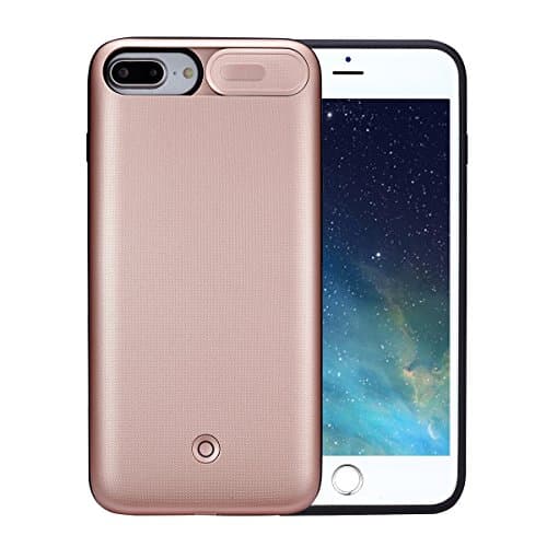iPhone 8 Plus/ 7 Plus /6s Plus Battery Case Ultra Slim Extended Battery Case High Capacity 4200 mAh for iPhone 8 Plus / 7 Plus /6s Plus External Juice Pack Charger Case (Rose-Plus -5.5")