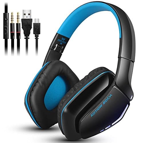 Wireless Bluetooth Headphone and Wired Headset Double Model Over Ear Headphones with Lightweight (Only Wired Mode Compatible with Xbox PSP PC Device)