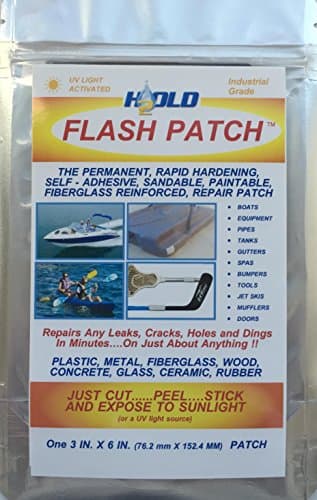H2OLD Flash Patch UV Activated Self-Adhesive Repair Kit, 3 x 6, Beige