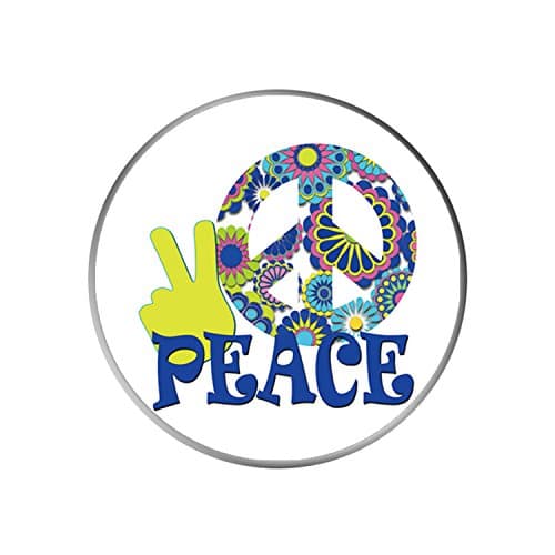 Pop Mount Socket Car Mount for SmartPhone or Tablets for Men - Hippie Peace Sign