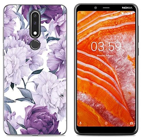 for Nokia 3.1 Plus Case, Nokia X3 Case, mellonlu Luxury Cute Slim Soft TPU Silicone Rubber Shockproof Protective Phone Case Cover for Nokia 3.1 Plus (Not fit Nokia 3.1)