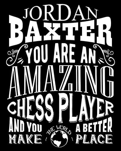 Personalized Amazing Chess Player Gift For Chess Master Board Games Checkers Art Print Metal Sign 30 x 40cm.