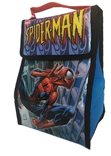 Marvel Spiderman Lunchbox Dual Compartment with Zippered Closure
