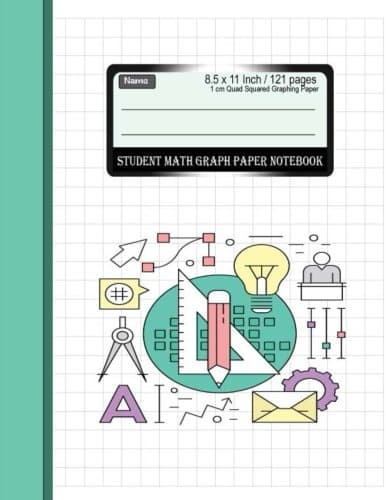 Student Math Graph Paper Notebook 1 cm Quad Squared Graphing Paper 8.5 x 11 Inch: Diary, Journal Graph , Coordinate , Grid , Squared Spiral Paper, ... Composition: Volume 2 (Math Science Journal) Paperback – 9 Sept. 2017