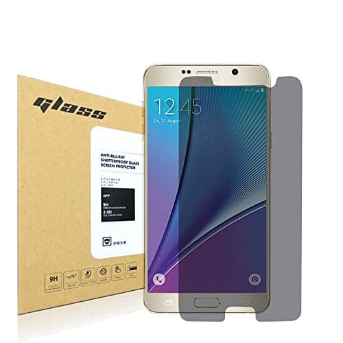Samsung Galaxy Note 5 Screen Protector, Skypat Tempered Glass Privacy Screen Anti-Peeping Protector 9H Hardness