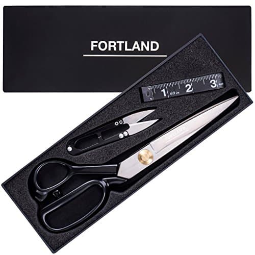 Sewing Scissors for Fabric+Free Thread Snips&amp;Tape Measure.Professional Heavy Duty Scissor Stainless Steel 10inch.Universal All Purpose Cutting Tools.Sharp Shears for Tailor,Office,Art,Craft,Paper,Home