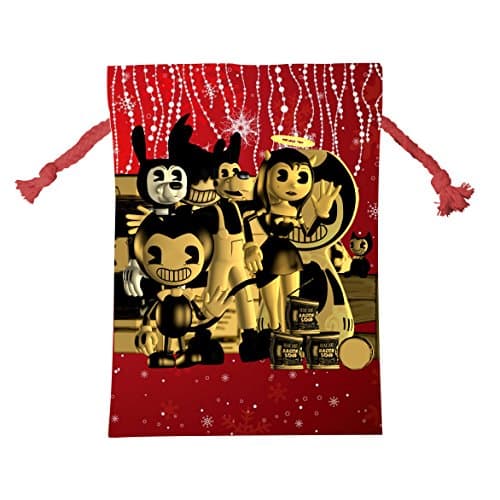 Bendy And The Ink Machine Drawstring Santa Sack Personalized Santa Bags for Storing Christmas Gifts Decorations