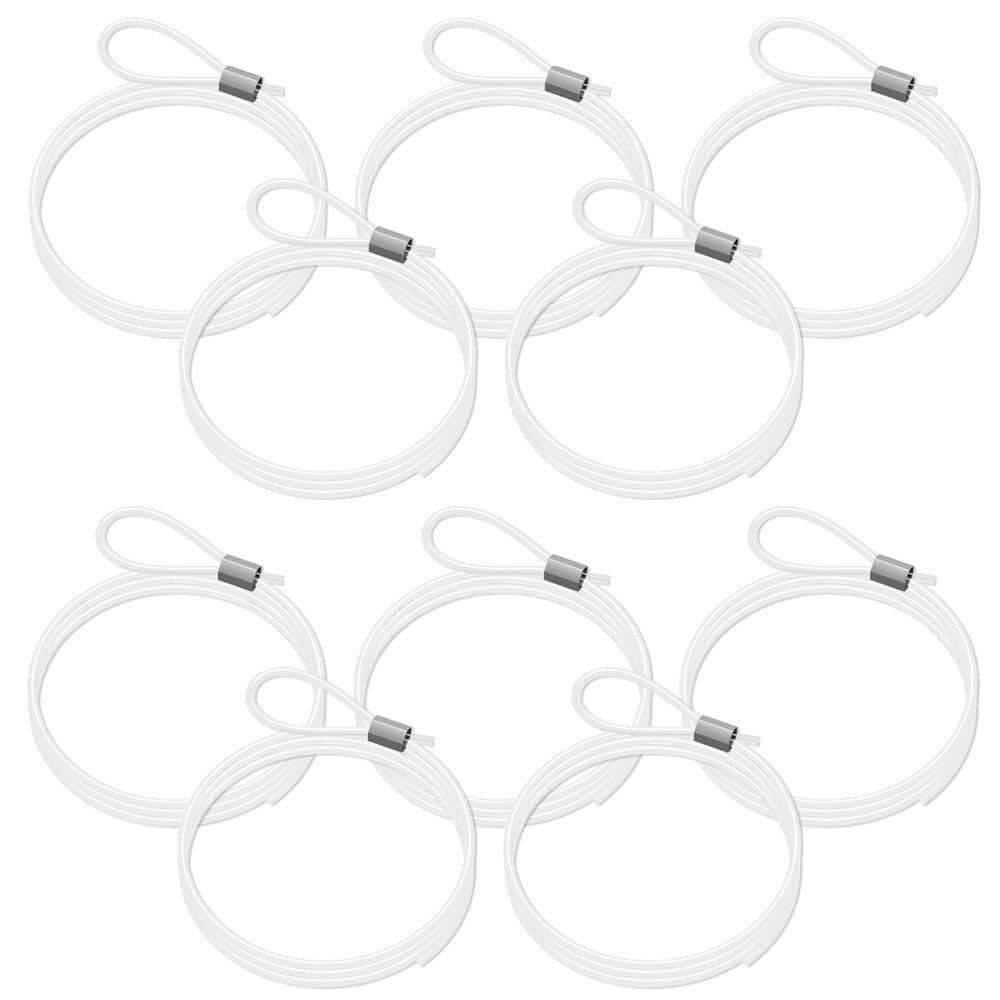 Set of 10 Perlon Cables with Loop, 100 cm