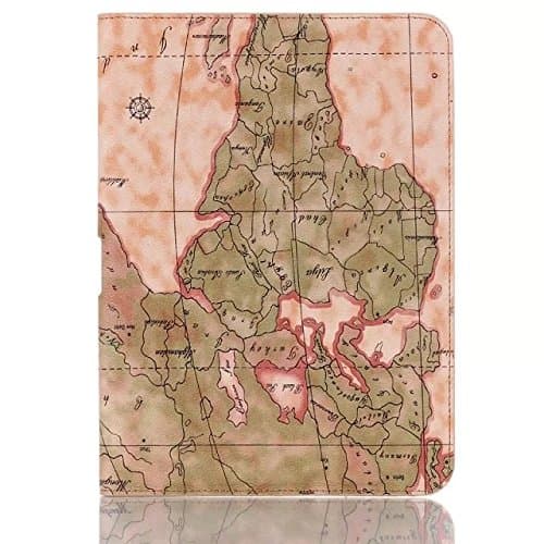 Tablet Cases, Retro Map Printing PU Leather Case Folio Stand Case Cover for Samsung Galaxy Tab4 10.1 inch T530/T531 地图 Protect your tablet ( Color : 3 , Size : Galaxy Tab 4 T530 PRICE )