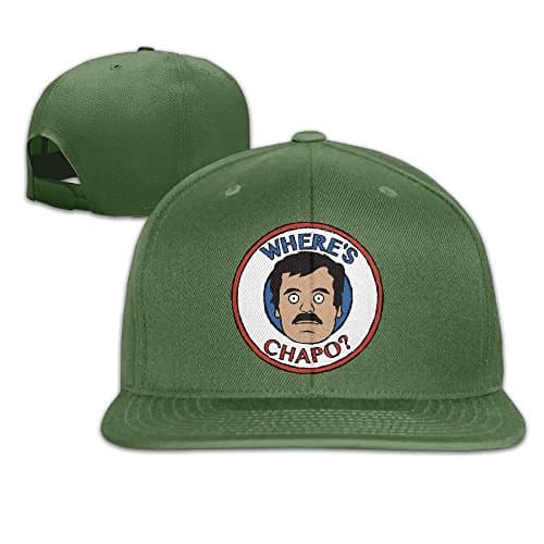 Where Is Chapo Flat Brim Baseball Hat ForestGreen